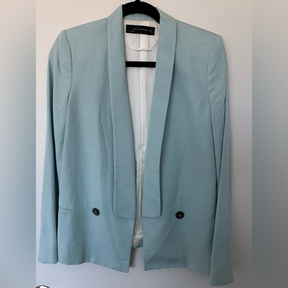 Zara Sky Blue Blazer
